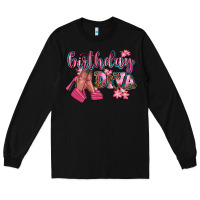 Black birthday diva Long Sleeve Tee - AdoDesignShop