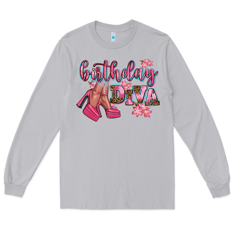 Birthday Diva Long Sleeve Tee by AdoDesignShop | Teevron