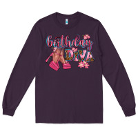 Plum birthday diva Long Sleeve Tee - AdoDesignShop