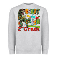 Heather Grey ready to crush second grade Heavyweight Sweatshirt - texasbilliewilder