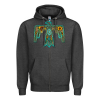 Charcoal Heather thunderbird Zipper Hoodie - JahusDesignShop