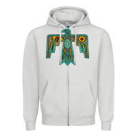 Dove Grey thunderbird Zipper Hoodie - JahusDesignShop