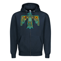 Navy thunderbird Zipper Hoodie - JahusDesignShop