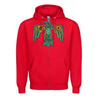Red thunderbird Zipper Hoodie - JahusDesignShop