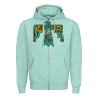 Seafoam thunderbird Zipper Hoodie - JahusDesignShop