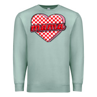 Seafoam valentine mama Premium Sweatshirt - MaliasSmallBusiness