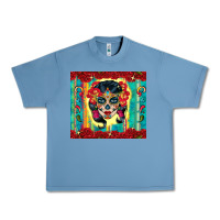 Pebble Blue sugar skull tumbler 3 Urban Heavy Tee - CTS Tumbler Store