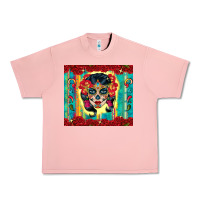 Salmon sugar skull tumbler 3 Urban Heavy Tee - CTS Tumbler Store