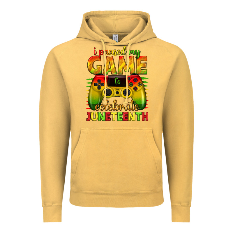 I Paused My Game Celebrate Juneteenth Vintage Hoodie by texasbilliewilder | Teevron