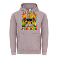 Vintage Zinc i paused my game celebrate juneteenth Vintage Hoodie - texasbilliewilder