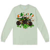 Matcha monster truck with shamrocks Long Sleeve Tee - AdoDesignShop
