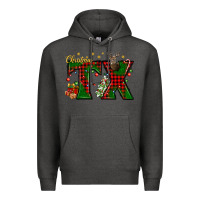 Charcoal Heather Christmas Texas With Deer Premium Hoodie - BundleAndBundleShop