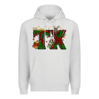 Dove Grey Christmas Texas With Deer Premium Hoodie - BundleAndBundleShop