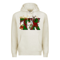 Oatmeal Heather Christmas Texas With Deer Premium Hoodie - BundleAndBundleShop