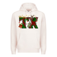Pale Pink Christmas Texas With Deer Premium Hoodie - BundleAndBundleShop