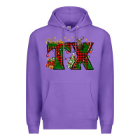 Purple Christmas Texas With Deer Premium Hoodie - BundleAndBundleShop