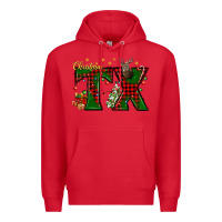 Red Christmas Texas With Deer Premium Hoodie - BundleAndBundleShop