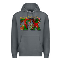 Rock Christmas Texas With Deer Premium Hoodie - BundleAndBundleShop