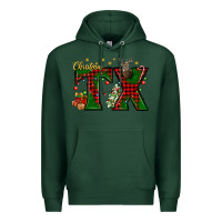 Sports Green Christmas Texas With Deer Premium Hoodie - BundleAndBundleShop