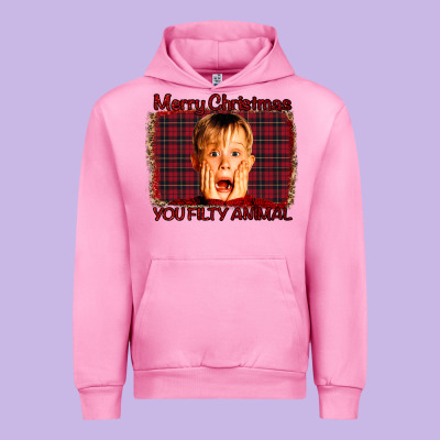 Merry Christmas You Filthy Animal Urban Hoodie Designed By Bettercallsaul