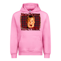 Fuchsia Pink Merry Christmas You Filthy Animal Urban Hoodie - Bettercallsaul