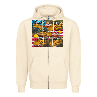 Sandshell bulldozer camouflage american flag Zipper Hoodie - Artiststas