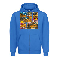True Royal bulldozer camouflage american flag Zipper Hoodie - Artiststas