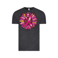 Vintage Black breast cancer sunflower Vintage Tee - RanaPortraitStore