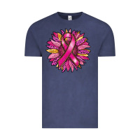 Vintage Denim breast cancer sunflower Vintage Tee - RanaPortraitStore