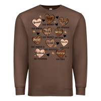 Chestnut black history month hearts Premium Sweatshirt - MaliasSmallBusiness