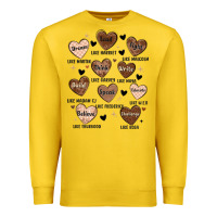 Lemon black history month hearts Premium Sweatshirt - MaliasSmallBusiness