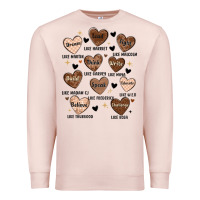 Pale Pink black history month hearts Premium Sweatshirt - MaliasSmallBusiness
