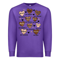 Purple black history month hearts Premium Sweatshirt - MaliasSmallBusiness