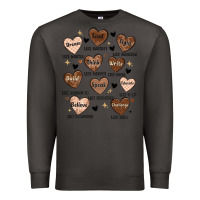 Smoke black history month hearts Premium Sweatshirt - MaliasSmallBusiness