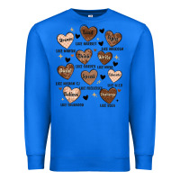 True Royal black history month hearts Premium Sweatshirt - MaliasSmallBusiness