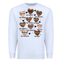 White black history month hearts Premium Sweatshirt - MaliasSmallBusiness