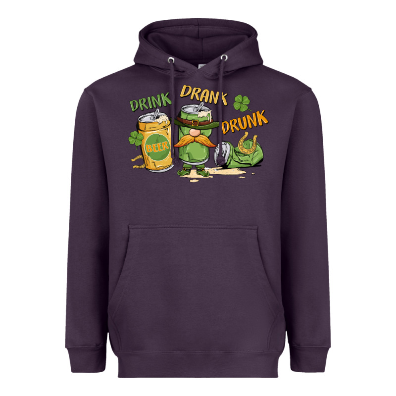 Deink Drank Drunk St. Patrick's Day Heavyweight Hoodie by MaliasSmallBusiness | Teevron