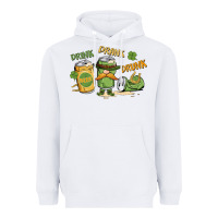 White deink drank drunk st. patrick's day Heavyweight Hoodie - MaliasSmallBusiness