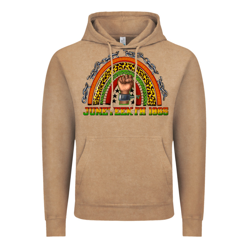 Juneteenth 1865 Rainbow Vintage Hoodie by texasbilliewilder | Teevron