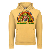 Vintage Mustard juneteenth 1865 rainbow Vintage Hoodie - texasbilliewilder
