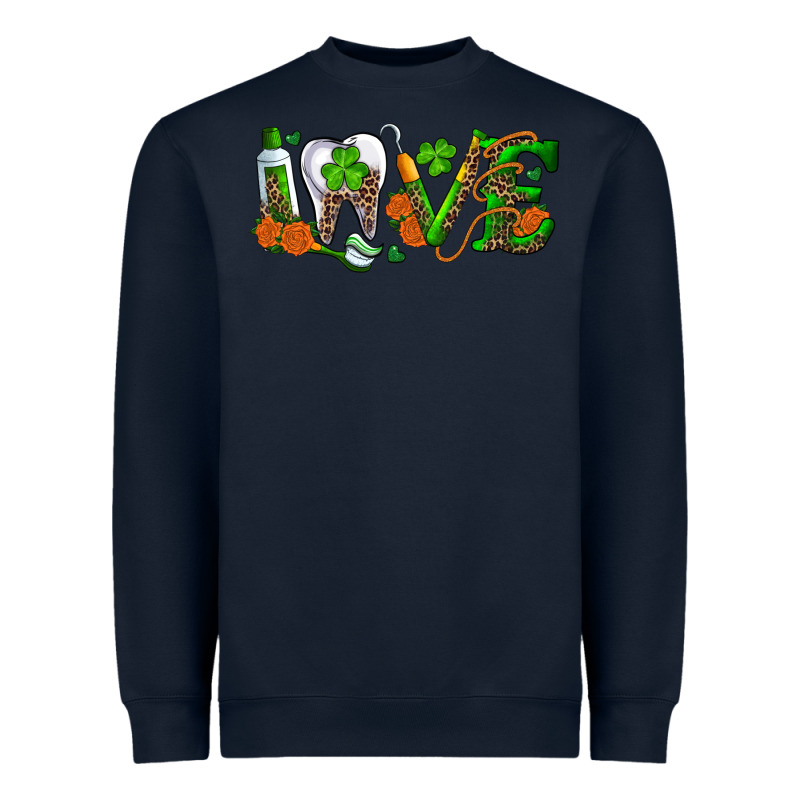 Dental Love St Patricks Day Heavyweight Sweatshirt by RanaPortraitStore | Teevron