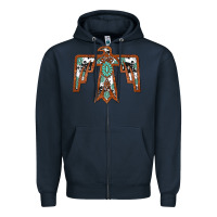 Navy thunderbird Zipper Hoodie - JahusDesignShop