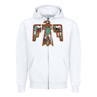 White thunderbird Zipper Hoodie - JahusDesignShop