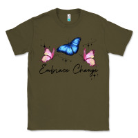 Army Green embrace change Classic Tee - JahusDesignShop