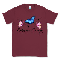 Burgundy embrace change Classic Tee - JahusDesignShop
