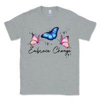 Heather Grey embrace change Classic Tee - JahusDesignShop