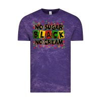 Cloud Purple no sugar no cream black Vintage Tee - Zillion Design Studio