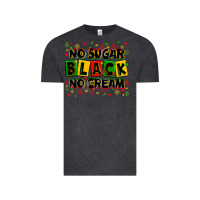 Vintage Black no sugar no cream black Vintage Tee - Zillion Design Studio