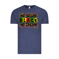 Vintage Denim no sugar no cream black Vintage Tee - Zillion Design Studio