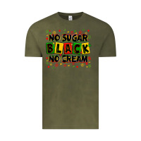 Vintage Olive no sugar no cream black Vintage Tee - Zillion Design Studio